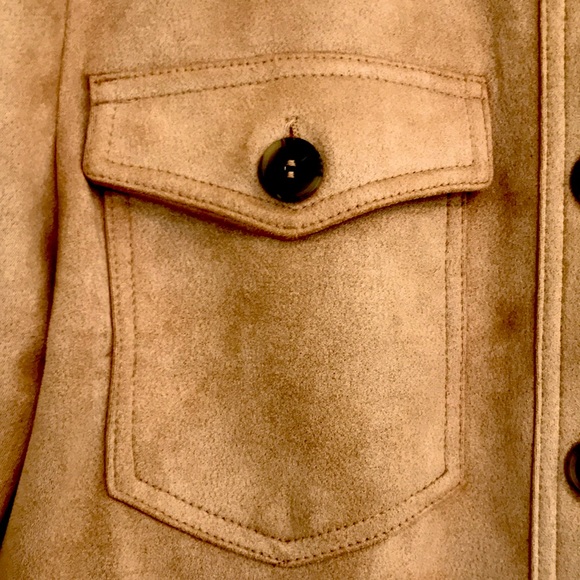 Love Tree Faux Suede Shirt/Jacket - Picture 3 of 11